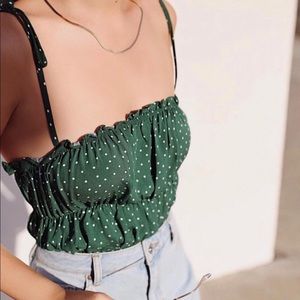 pacsun flowy green top